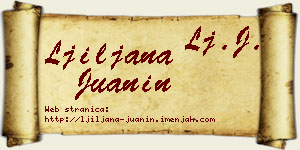 Ljiljana Juanin vizit kartica